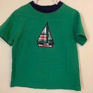 Janie and Jack appliquéd Sailboat Tee